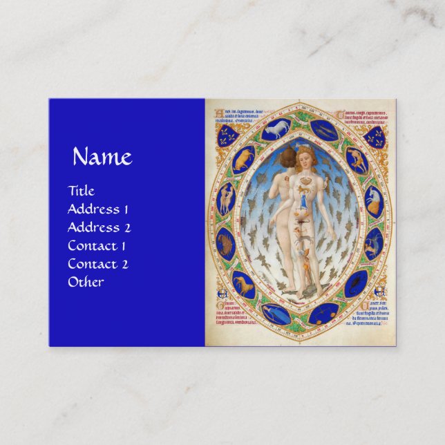 Cartão De Visita ASTROLOGIA ANTICA E SINAIS ZODIACAIS, Astrologista (Frente)