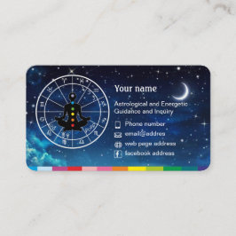 Cartão De Visita Astrology and Horoscope Business Cards