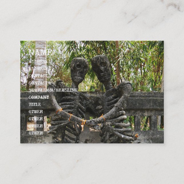 Cartão De Visita Até que a morte nos separe... Nong Khai, Tailândia (Frente)