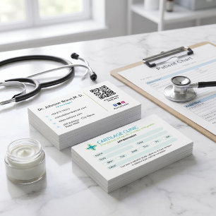 Cartão De Visita Atividade Clínica Ortopedia   Limpar Compromisso