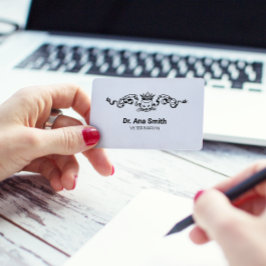 Cartão De Visita Atividade de medicina veterinária de gatos ilustra