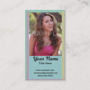 Cartão de visita ativo do Headshot