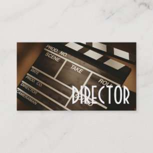 Cartão De Visita Ato do produtor de filmes do diretor Clapperboard