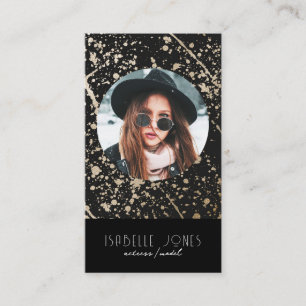 Cartão De Visita Ator Model Singer DJ Photo QR code Social Media