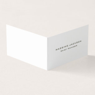 Cartão De Visita Atraente Moderno Minimalista Chic Elegante
