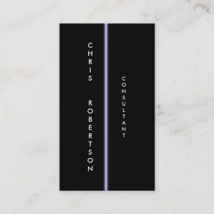 Cartão de visita Atrativo Atrativo Azul Branco Neg