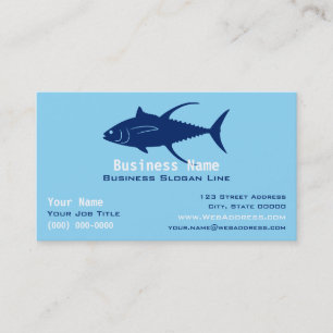 Cartão De Visita Atum Yellowfin Personalizado Pesca no Alto Mar