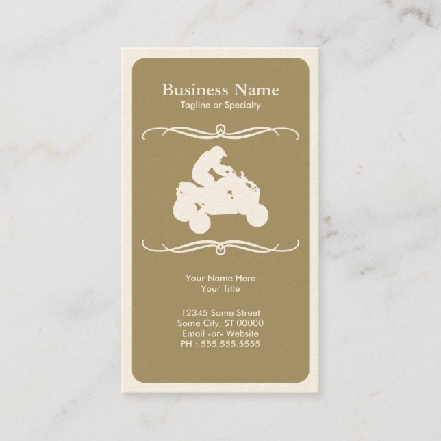 Cartão De Visita atv da modificação (Frente)