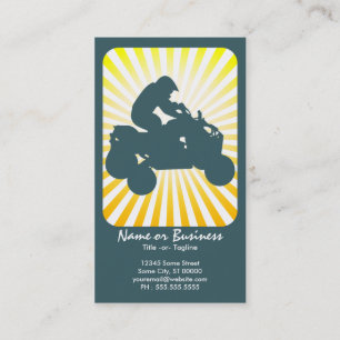 Cartão De Visita atv: raios retros: