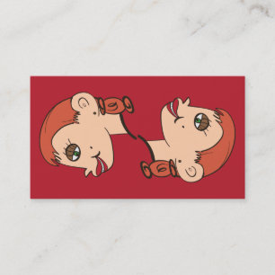 Cartão De Visita Auburn Beauty Art Woman Makeup Artist Professional