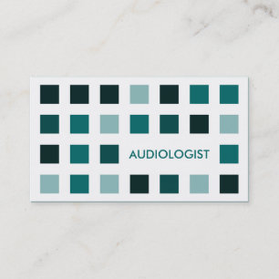 Cartão De Visita AUDIOLOGIST (quadrados da modificação)