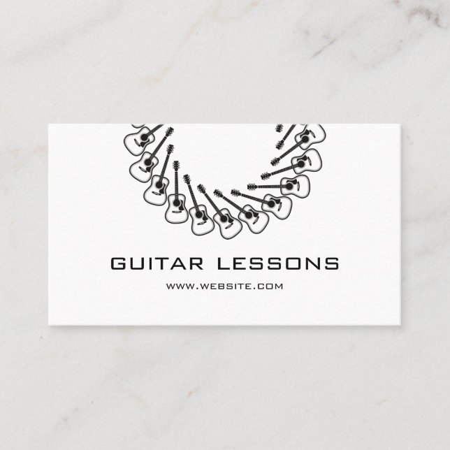 Cartão De Visita Aulas de Guitarra (Frente)