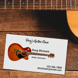 Cartão De Visita Aulas de Guitarra / Instrutor