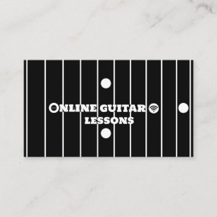 Cartão De Visita Aulas de Guitarra Online Instrutor de Música na In