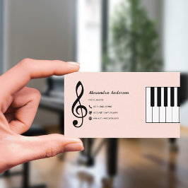 Cartão De Visita Aulas de Piano