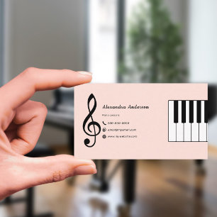 Cartão De Visita Aulas de Piano