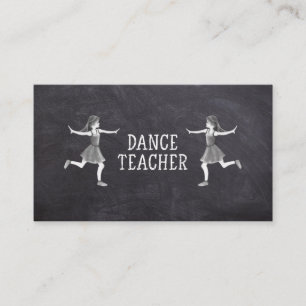 Cartão De Visita Aulas de Professor de Dança Instrutor de Dança Cla
