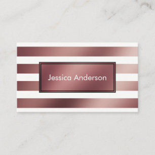Cartão De Visita Aumentaram a folha Dourado e o teste padrão
