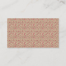 Autêntico Sprig Floral Burgundy Atenuado dos Anos 