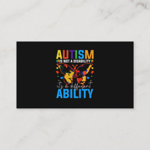 Cartão De Visita Autismo Não É Deficiência É Diferente