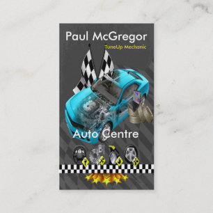 Cartão De Visita Auto Centre / TuneUp Mechanic Business Card