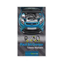 Auto Centre - TuneUp Mechanic Business Card