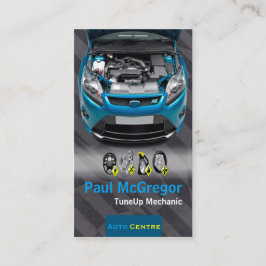 Cartão De Visita Auto Centre  - TuneUp Mechanic Business Card