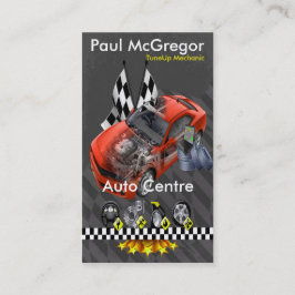 Cartão De Visita Auto Centre / TuneUp Mechanic Business Card