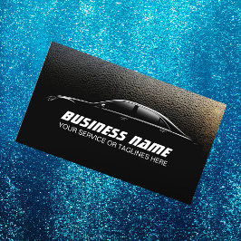 Cartão De Visita Auto Detail Water Drop Professional Car