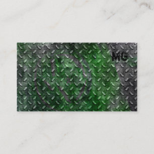 Cartão De Visita Auto metal 2 do contratante de construção do