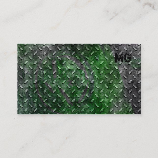 Cartão De Visita Auto metal 2 do contratante de construção do (Frente)