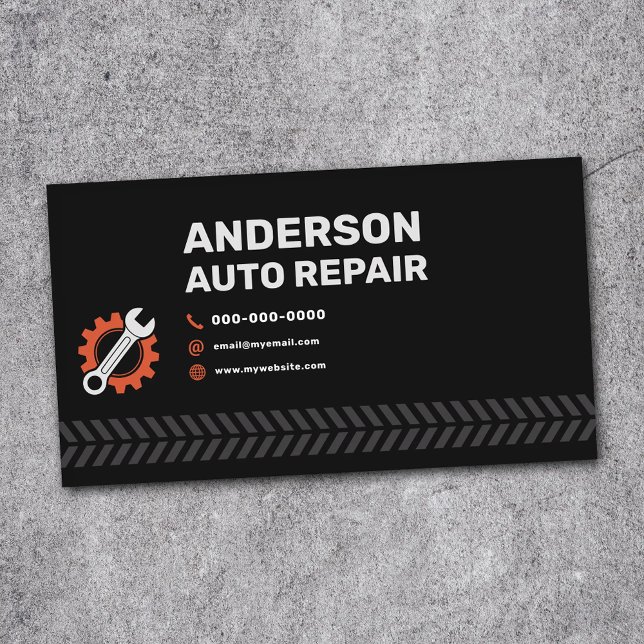 Cartão De Visita Auto Repair (Auto Repair Business Card)