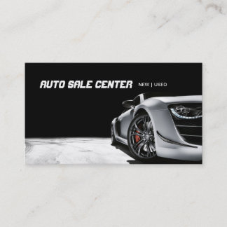 Cartão De Visita Auto Sale Car Dealership Business Card