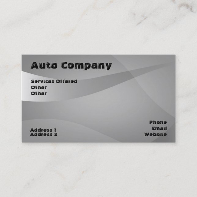 cartão de visita automotivo (Frente)