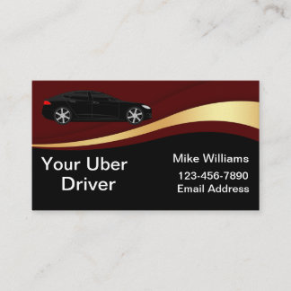 Cartão de visita Automotivo Único do Driver Uber l