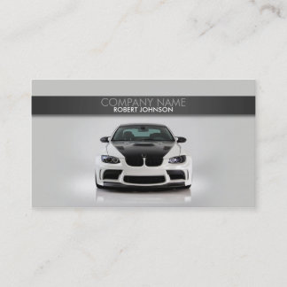 Cartão de visita automotriz à moda