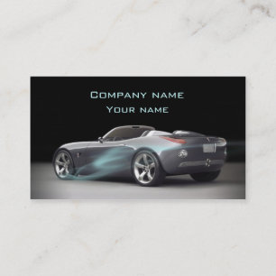 Cartão de visita automotriz à moda