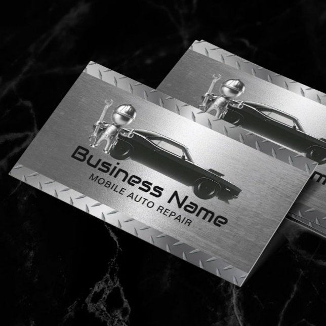 Cartão De Visita Automóvel de Reparo Automóvel Moderno (Criador carregado)