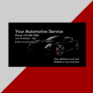 Cartão De Visita Automóvel Moderno e Legal