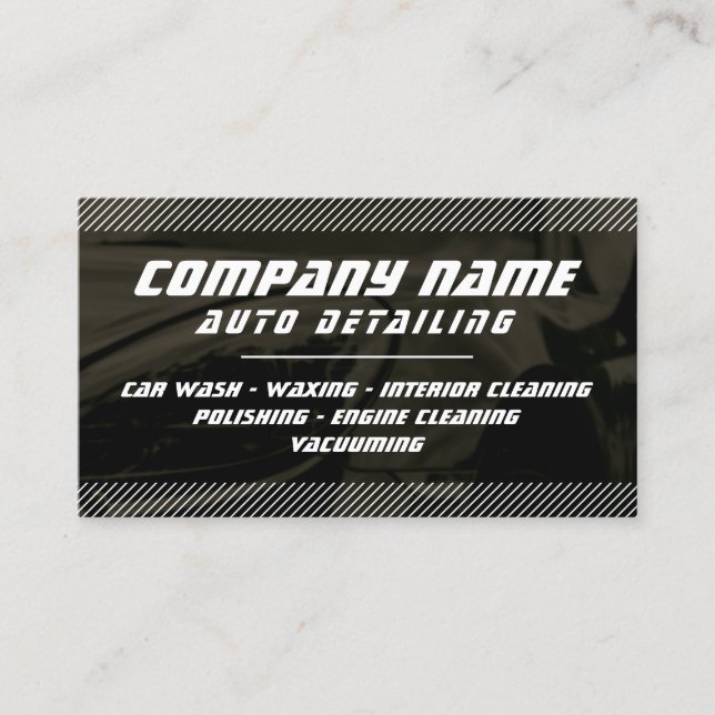 Cartão De Visita Automóvel profissional moderno  (Frente)