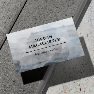 Cartão De Visita Autor de Aquarela do enfumaçado