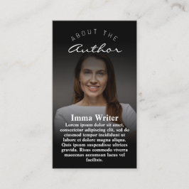 Cartão De Visita Autor Elegante Conheça & Saudável Promo Vertical