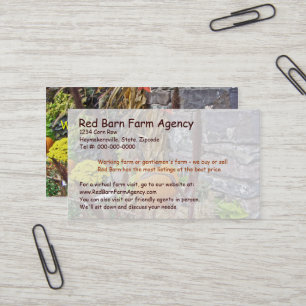 Cartão De Visita Autumn Harvest Bounty