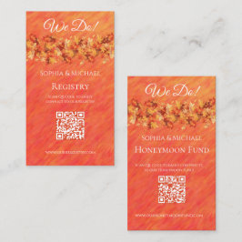 Cartão De Visita Autumn Vibes-Wedding Rings-Registry-