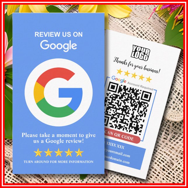 Cartão De Visita Avaliação no Google (Criador carregado)