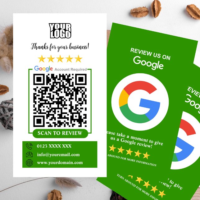 Cartão De Visita Avaliações do Google (Criador carregado)