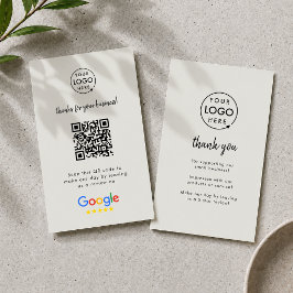 Cartão De Visita Avaliações do Google | Código QR Cinza para Avalia