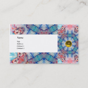 Cartão De Visita AVALON PSYCHEDELIC, topaz de gema rosa