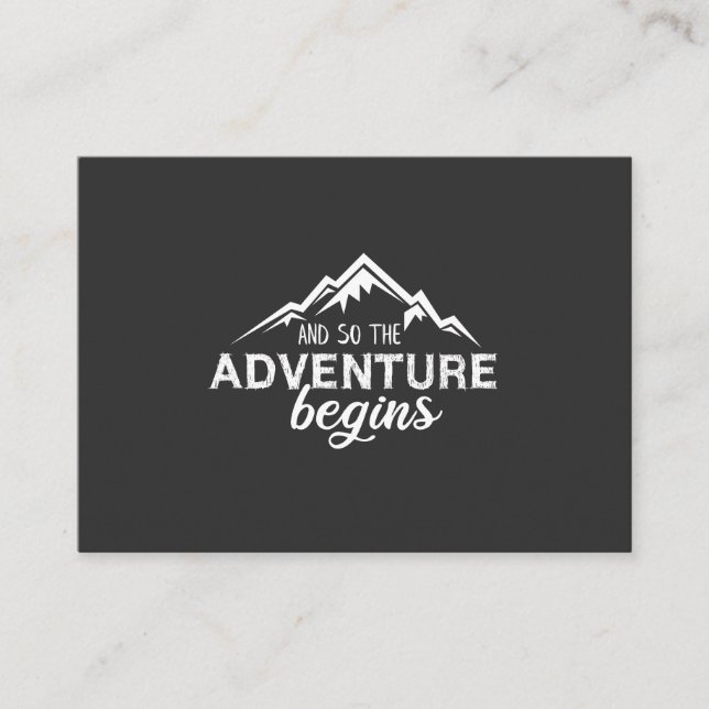 Cartão De Visita aventura começa (Frente)