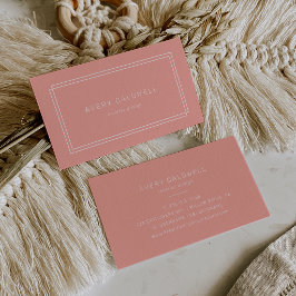 Cartão de Visita Avery Blush Peach Coral Macio